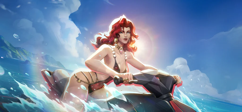 Black Widow's Aquatic Assassin skin in Marvel Rivals.