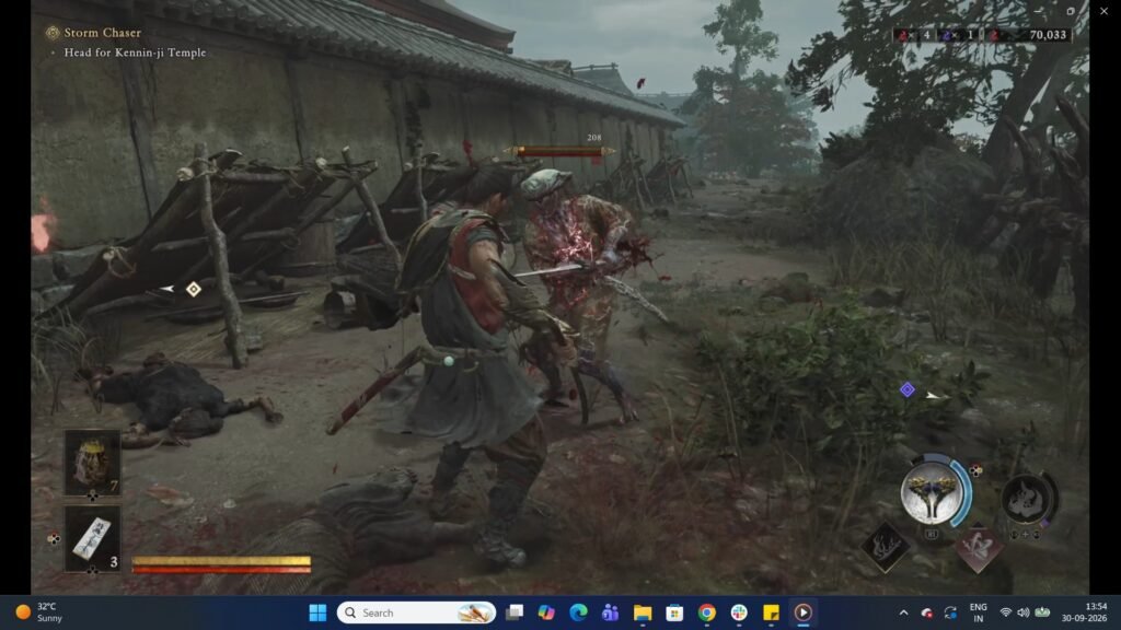 Onimusha Way of the Sword combat Issen