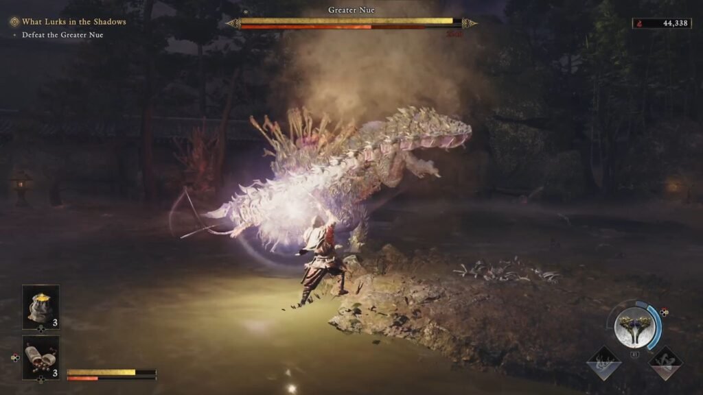 Onimusha Way of the Sword Greater Nue  Red Tail Swipe attack