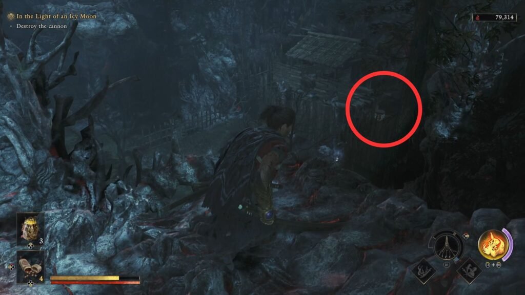 Onimusha Way of the Sword In the Light of an Icy Moon Destroy the cannon 2