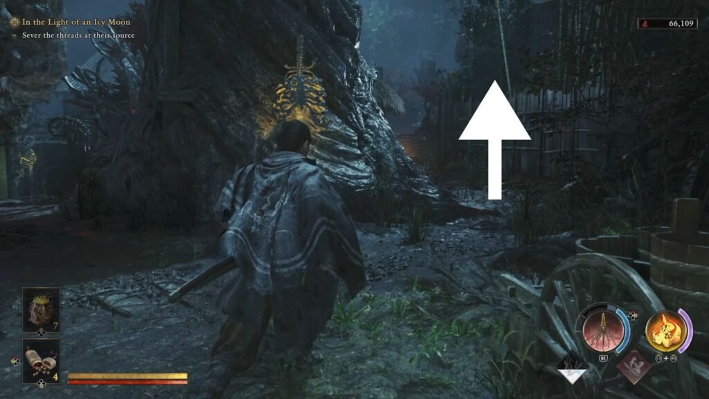 Onimusha Way of the Sword In the Light of an Icy Moon Spirit Mirror Sever Thread 2 direction