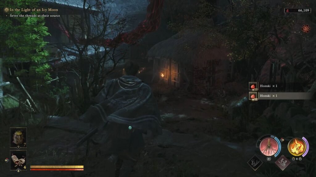 Onimusha Way of the Sword In the Light of an Icy Moon Spirit Mirror Sever Thread 3 direction