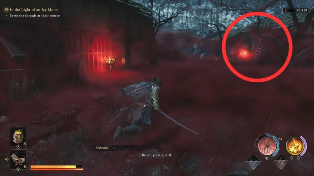 Onimusha Way of the Sword In the Light of an Icy Moon Spirit Mirror Sever Threads Ladder