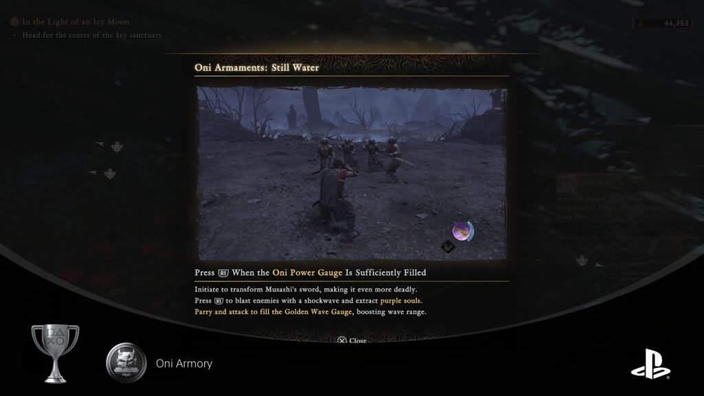 Onimusha Way of the Sword Still Water Skill