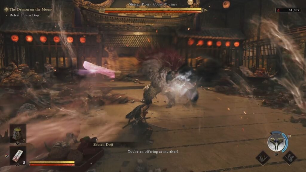 Onimusha Way of the Sword Shuten Doji Gourd Pull