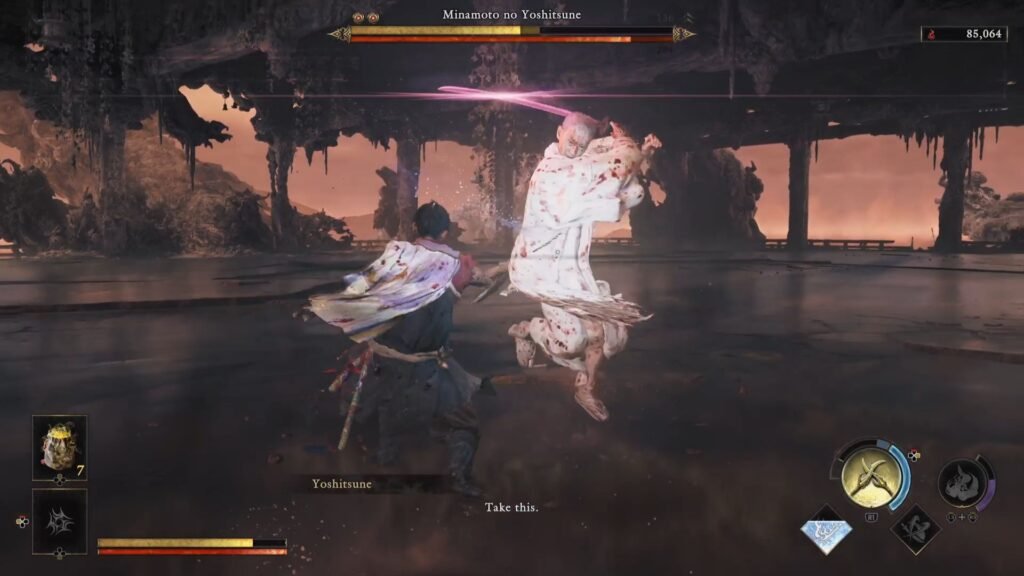 Onimusha Way of the Sword Yoshitsune red attack