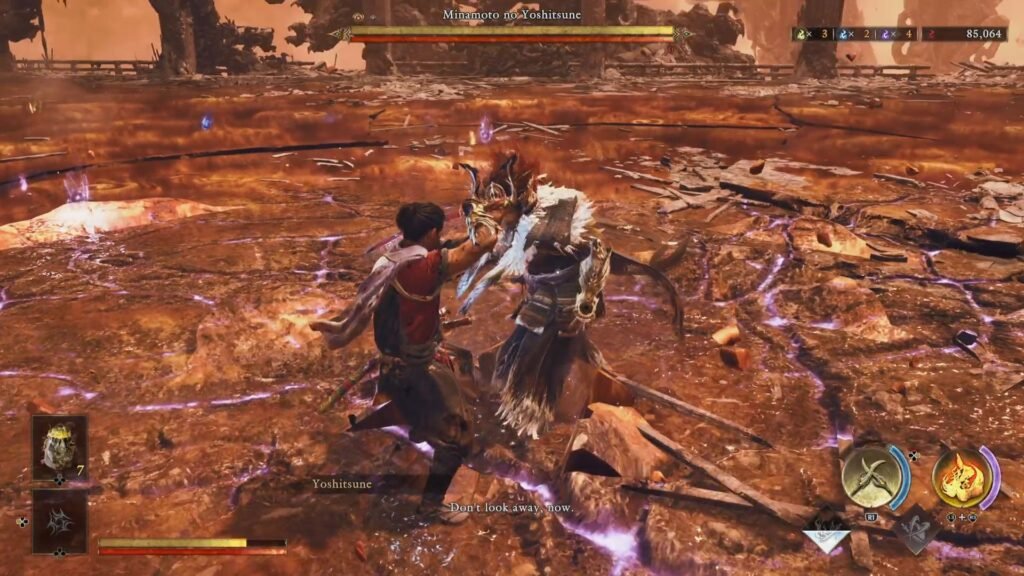 Onimusha Way of the Sword Yoshitsune Phase 2 starting move
