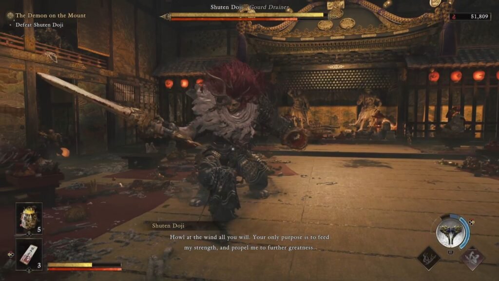 Onimusha Way of the Sword Shuten Doji Two Horizontal Swings