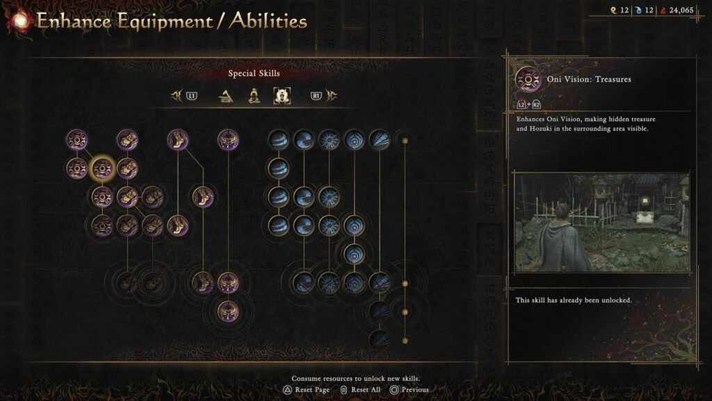 Onimusha Way of the Sword Special Skills