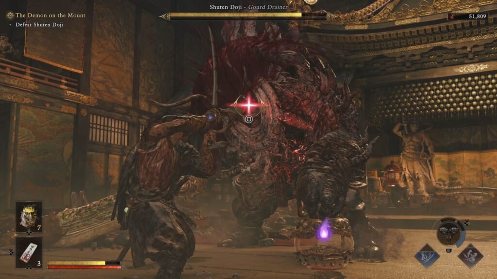 Onimusha Way of the Sword Shuten Doji Break Issen