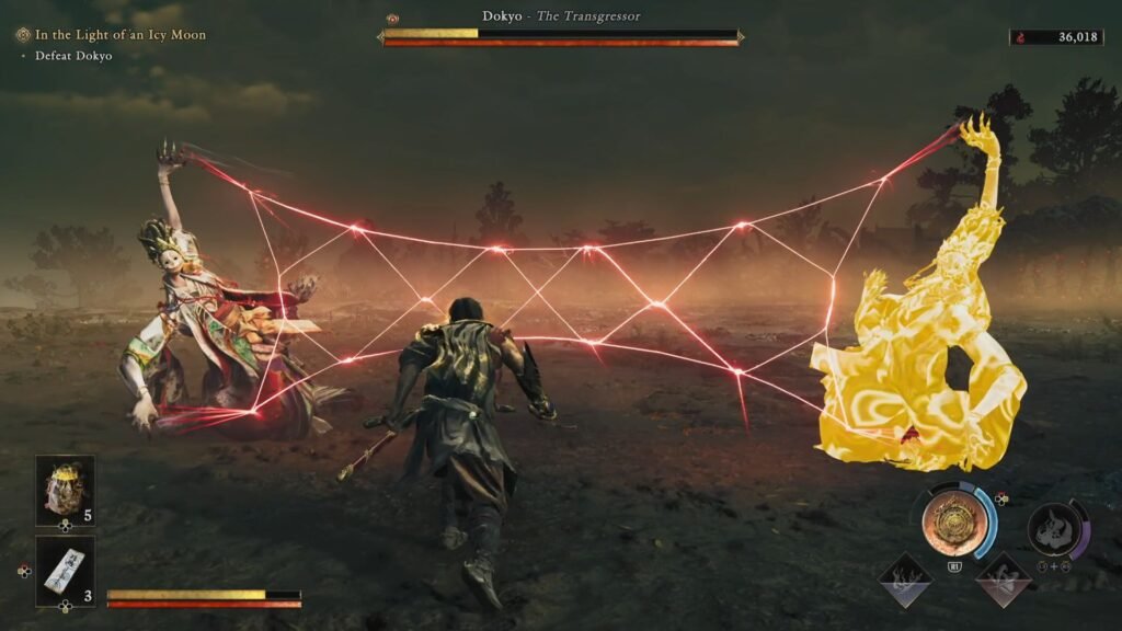 Onimusha Way of the Sword Dokyo AoE attack