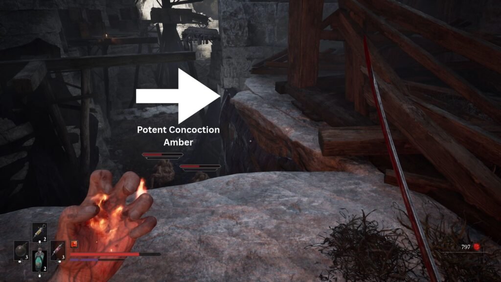 Valor Mortis Chapter 2 Quarry Area Potent Concoction Amber location