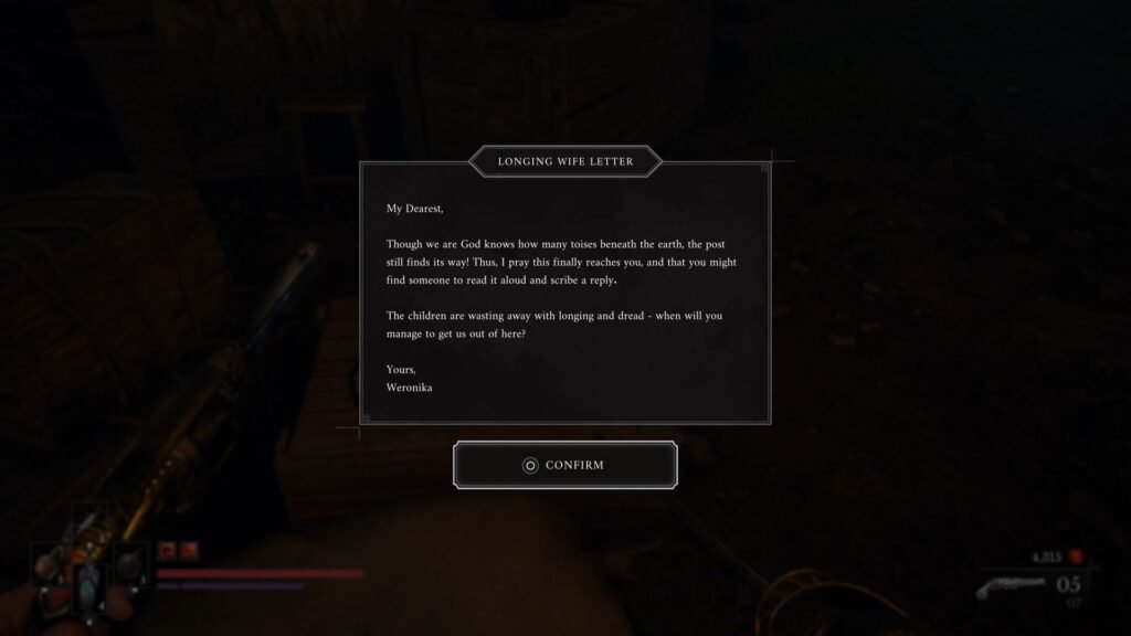 Valor Mortis Chapter 4 Homesick quest Letter