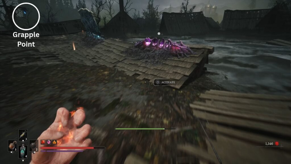 Valor Mortis Chapter 6 Grapple Point to unlock shortcut