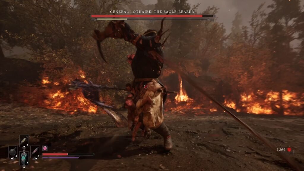 Valor Mortis General Lothaire sword attacks